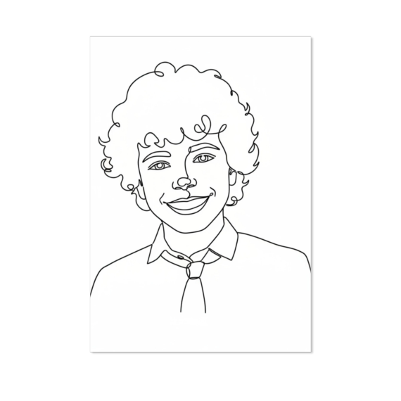 SingleCardV_PhotoOnlyFilterLineDrawing