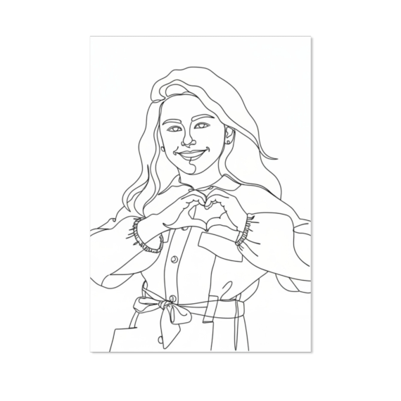 SingleCardV_PhotoOnlyFilterLineDrawing