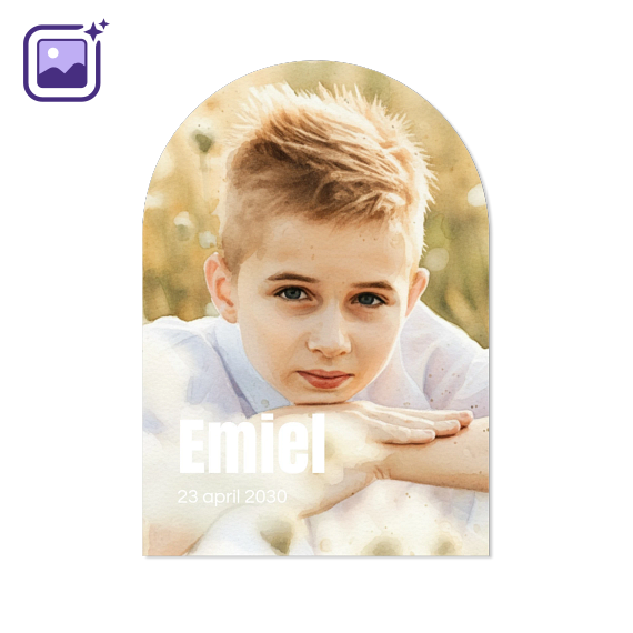 Single Card arched 10 x 14,3 cm