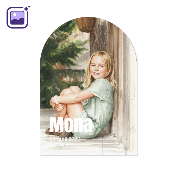 Bold Text Full Photo Filter Aquarelle