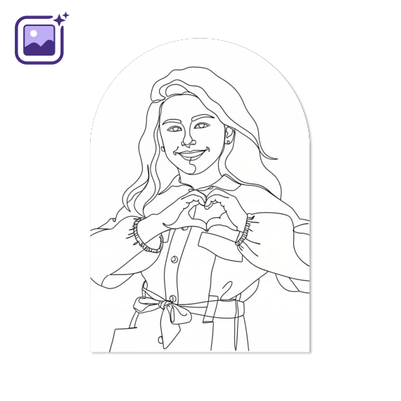 Photo Only Filter Line Drawing