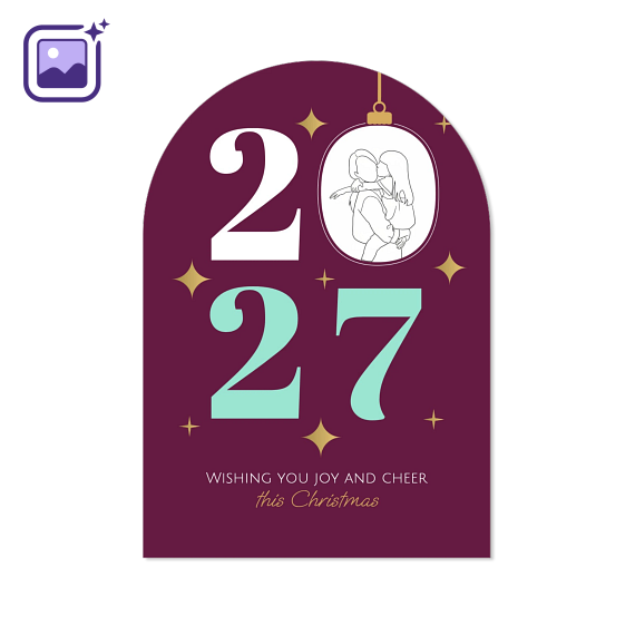 Magical New Year Filter Line Drawing