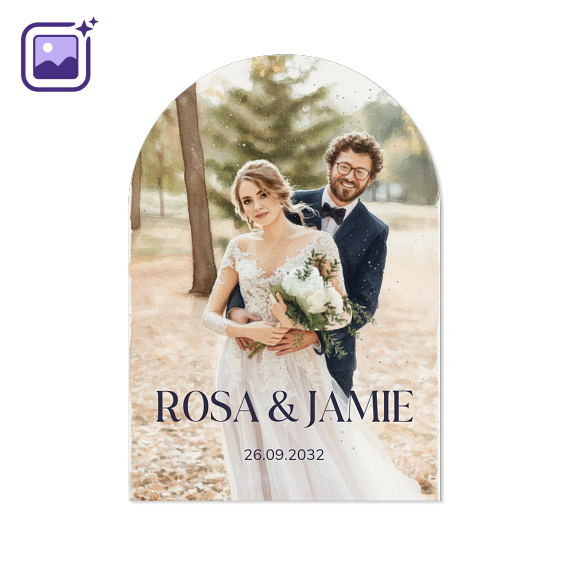 Elegant Text Full Photo Filter Aquarelle