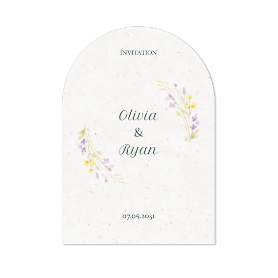 Pastel Flowers Invitation Pastel Flowers Invitation