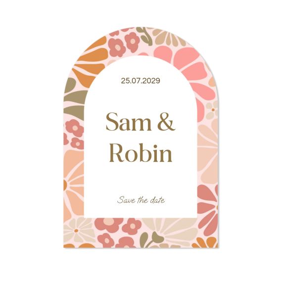 Boho Floral Arch Invitation Boho Floral Arch Invitation