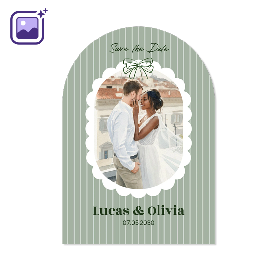 Faire-part arche 10 x 14,3 cm Faire-part arche 10 x 14,3 cm