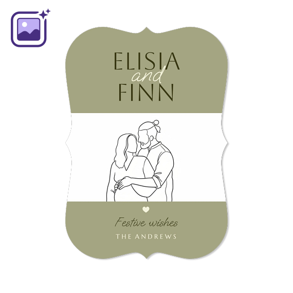 Single Card with brackets Portrait 10 x 14,3 cm Single Card with brackets Portrait 10 x 14,3 cm