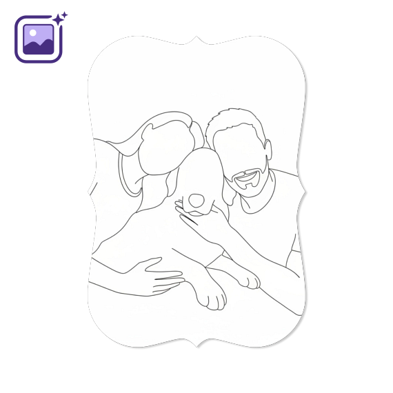 Single Card with brackets Portrait 10 x 14,3 cm Single Card with brackets Portrait 10 x 14,3 cm