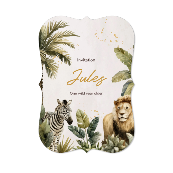 Golden Jungle Party - Text Only Golden Jungle Party - Text Only