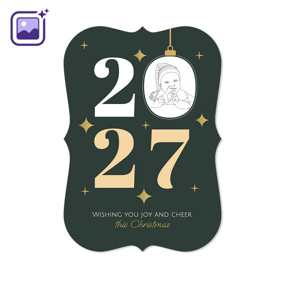 Single Card with brackets Portrait 10 x 14,3 cm Single Card with brackets Portrait 10 x 14,3 cm