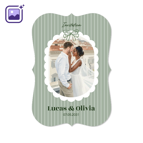 Single Card with brackets Portrait 10 x 14,3 cm Single Card with brackets Portrait 10 x 14,3 cm