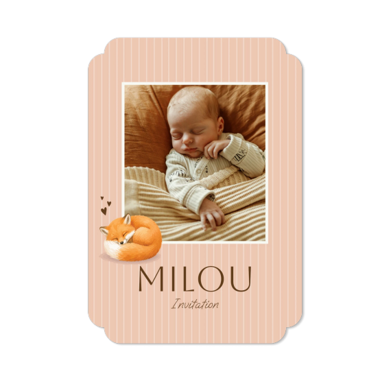Faire-part 1 Bords nuage portrait 10 x 14,3 cm Faire-part 1 Bords nuage portrait 10 x 14,3 cm