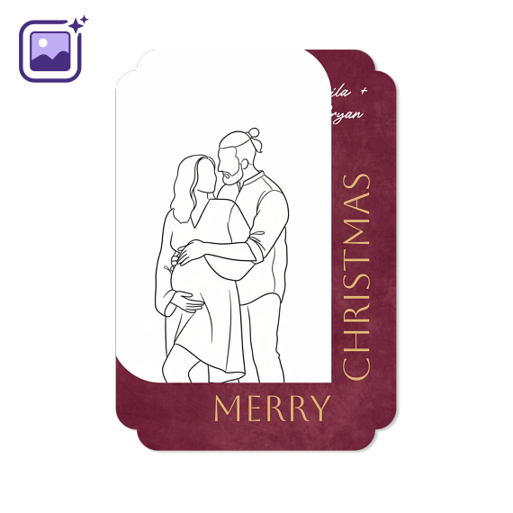 Half Rounded Christmas Filter Line Drawing Half Rounded Christmas Filter Line Drawing