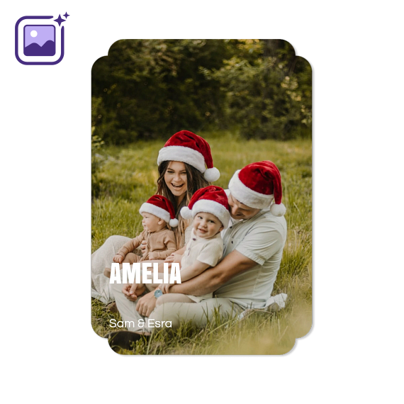 Bold Text Full Photo Filter Xmas Hat Bold Text Full Photo Filter Xmas Hat