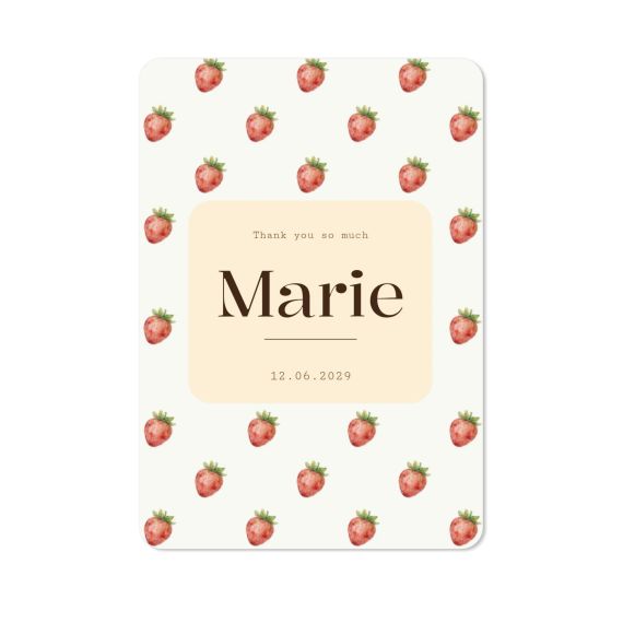 Faire-part 1 volet portrait coins arrondis 10 x 14,3 cm Faire-part 1 volet portrait coins arrondis 10 x 14,3 cm