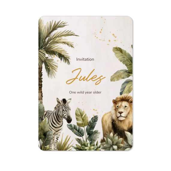 Golden Jungle Party - Text Only Golden Jungle Party - Text Only