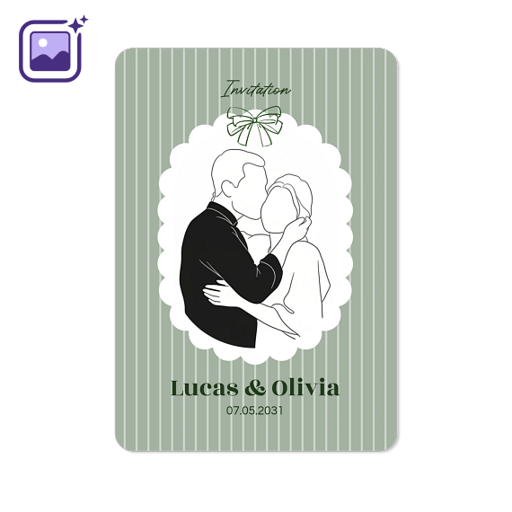 Single Card portrait rounded corners 10 x 14,3 cm Single Card portrait rounded corners 10 x 14,3 cm