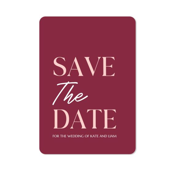 Colorblocking Script - Save the date Colorblocking Script - Save the date