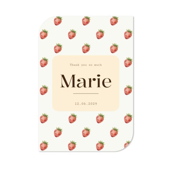 Faire-part 1 Bords ronds diagonale portrait 10 x 14,3 cm Faire-part 1 Bords ronds diagonale portrait 10 x 14,3 cm