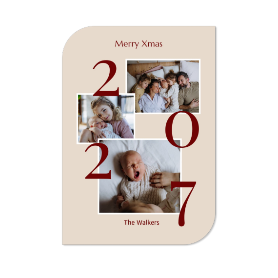 Single Card Half Rounded Vertical 10 x 14,3 cm