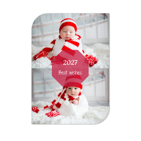 Single Card Half Rounded Vertical 10 x 14,3 cm Single Card Half Rounded Vertical 10 x 14,3 cm