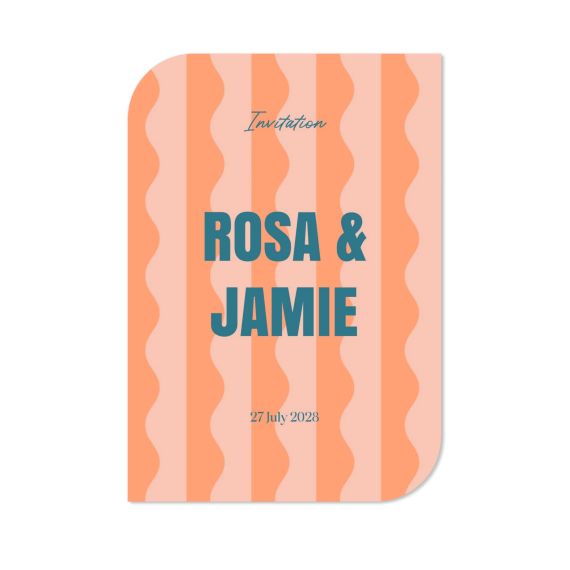 Faire-part 1 Bords ronds diagonale portrait 10 x 14,3 cm Faire-part 1 Bords ronds diagonale portrait 10 x 14,3 cm