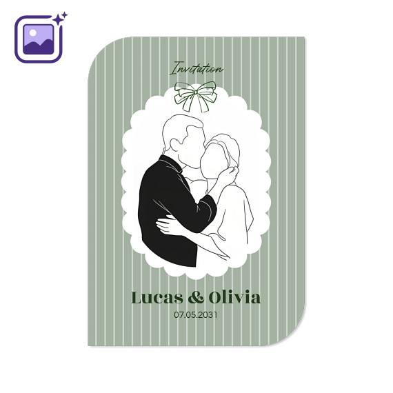Single Card Half Rounded Vertical 10 x 14,3 cm Single Card Half Rounded Vertical 10 x 14,3 cm