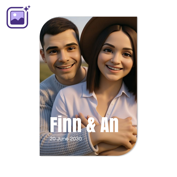 Single Card Half Rounded Vertical 10 x 14,3 cm Single Card Half Rounded Vertical 10 x 14,3 cm