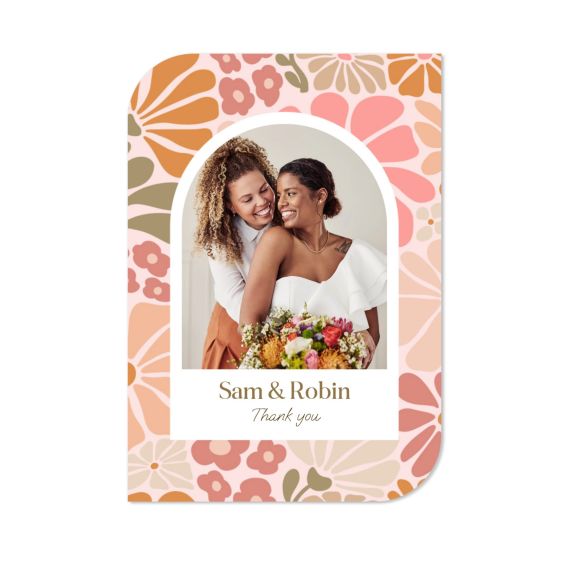 Faire-part 1 Bords ronds diagonale portrait 10 x 14,3 cm Faire-part 1 Bords ronds diagonale portrait 10 x 14,3 cm