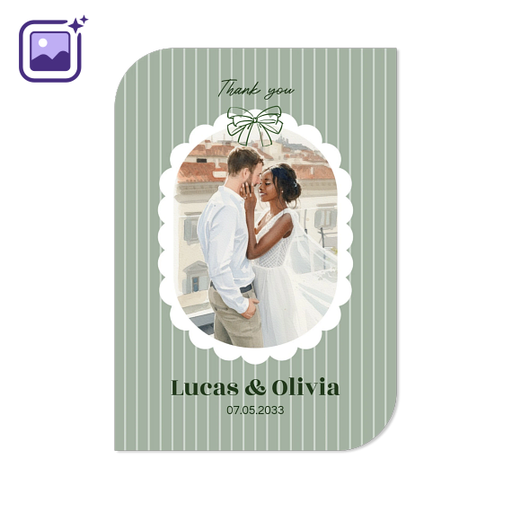 Single Card Half Rounded Vertical 10 x 14,3 cm Single Card Half Rounded Vertical 10 x 14,3 cm