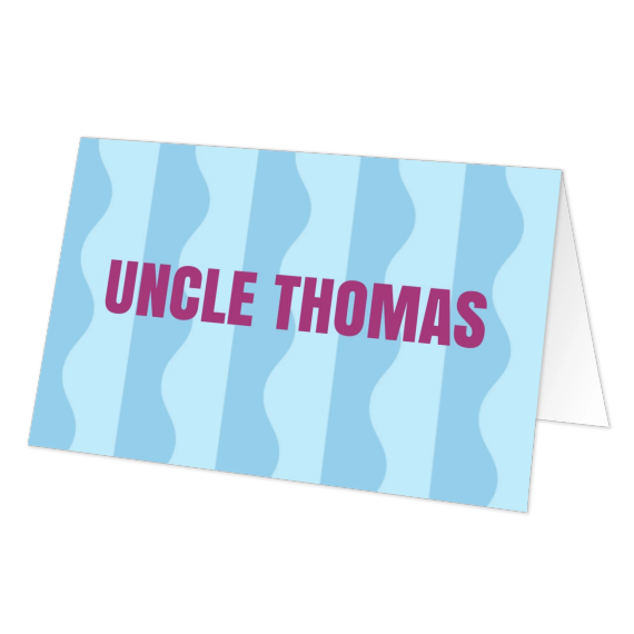Folded place cards - set of 12 Folded place cards - set of 12