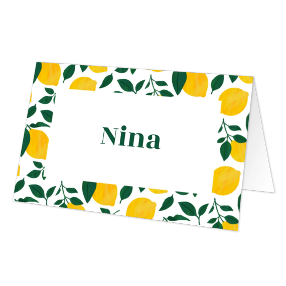 Folded place cards - set of 12 Folded place cards - set of 12