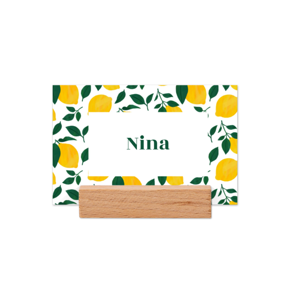 Place cards in wooden block - set of 12 Place cards in wooden block - set of 12