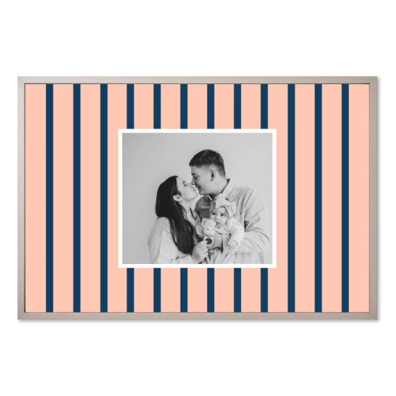 Vertical Stripes Photo Frame