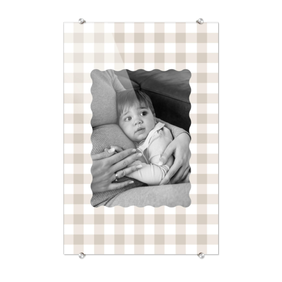 Scalloped Gingham Frame Scalloped Gingham Frame