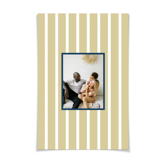 Vertical Stripes Photo Frame
