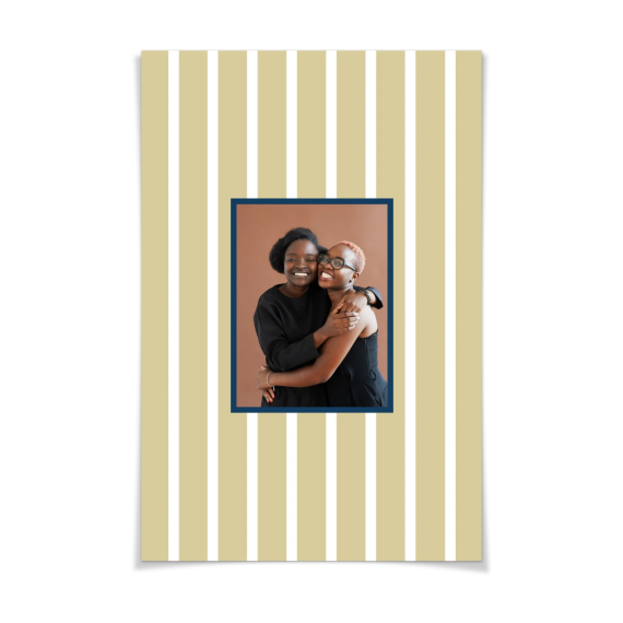 Vertical Stripes Photo Frame