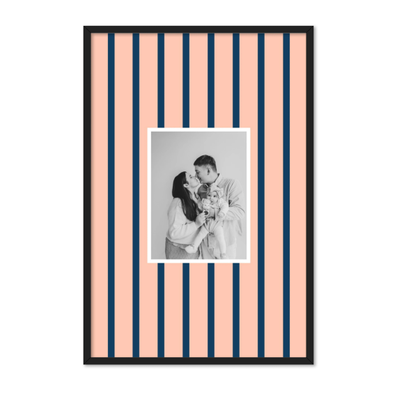 Vertical Stripes Photo Frame