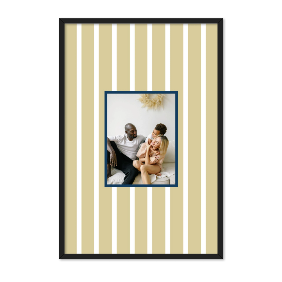 Vertical Stripes Photo Frame