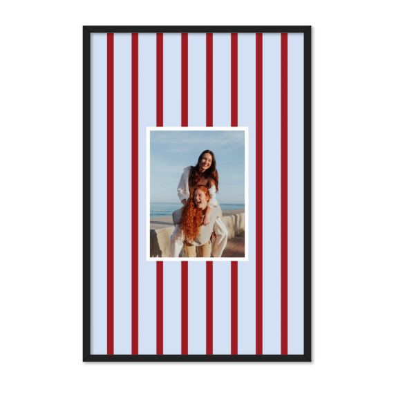 Vertical Stripes Photo Frame