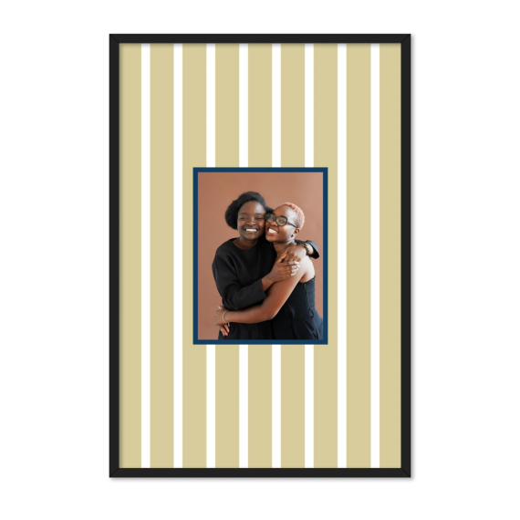 Vertical Stripes Photo Frame