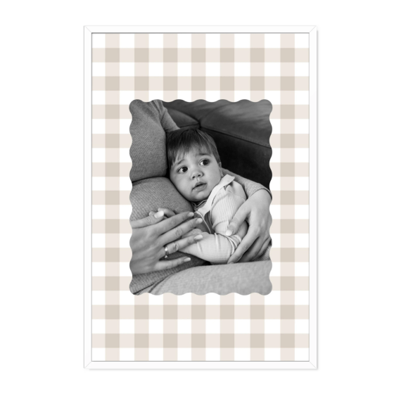 Scalloped Gingham Frame Scalloped Gingham Frame
