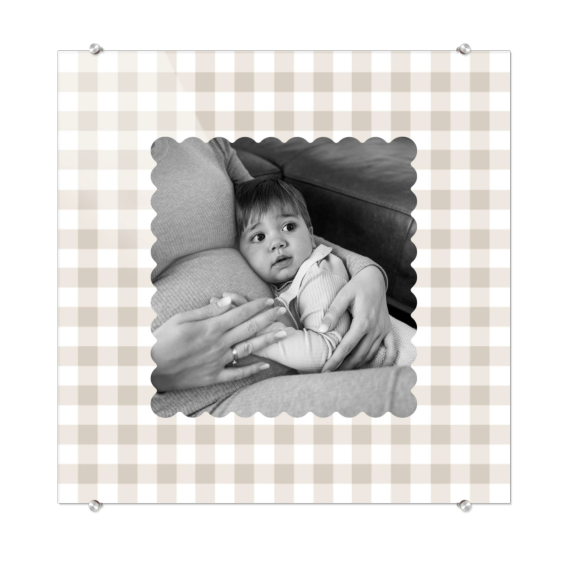 Scalloped Gingham Frame Scalloped Gingham Frame