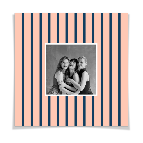 Vertical Stripes Photo Frame