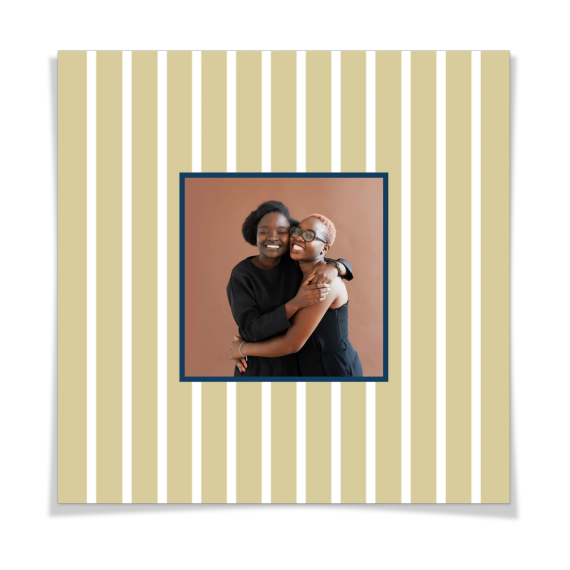Vertical Stripes Photo Frame