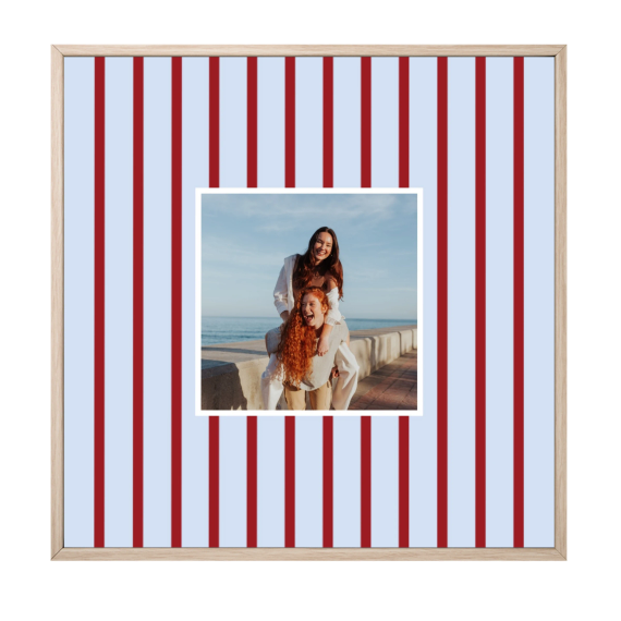 Vertical Stripes Photo Frame