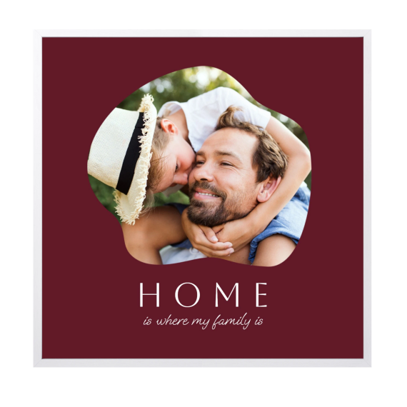 Ingekaderde Poster 30 x 30 cm Wit Ingekaderde Poster 30 x 30 cm Wit