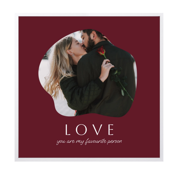 Framed Collage Poster 30 x 30 cm White Framed Collage Poster 30 x 30 cm White