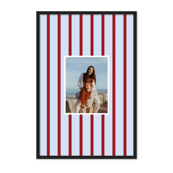 Vertical Stripes Photo Frame