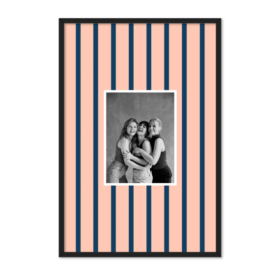Vertical Stripes Photo Frame